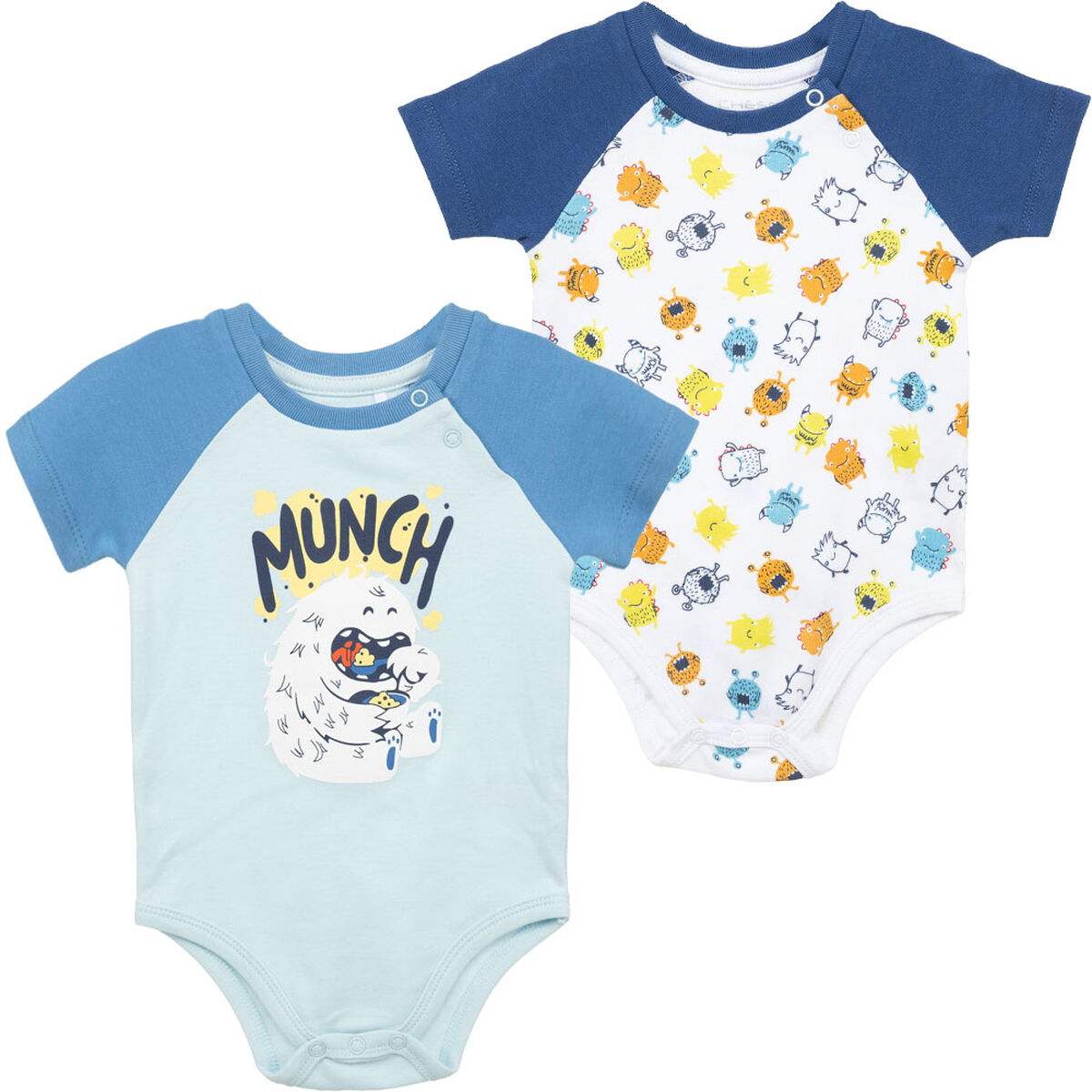 Pack 2 Body Manga Corta Bebo Chess Baby