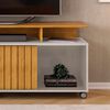 Rack TV Altavision Tomy Cedr 60" Café claro y Gris