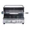 Parrilla a Gas Encendido Electrónico BBQ Grill Kansas Acero Inoxidable 4 Quemadores