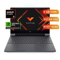 Notebook Gamer HP 15-FB3009LA AMD Ryzen 5 8GB 512GB 15.6"" NVIDIA GeForce RTX 3050