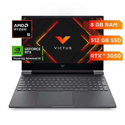 Notebook Gamer HP 15-FB3009LA AMD Ryzen 5 8GB 512GB 15.6" NVIDIA GeForce RTX 3050