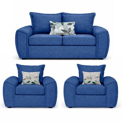 ELEGANT DETAIL Juego de Living Elegant Detail New Houston 2-1-1 Cuerpos Azul