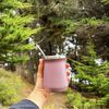 Mate Acero Inoxidable con Bombilla Lhotse Rosado