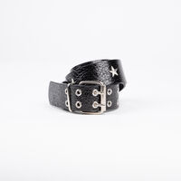 Cinturón Mujer Icono Black, Silver