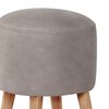Pouf Latam Home Nantes Cuero Kentucky Gris