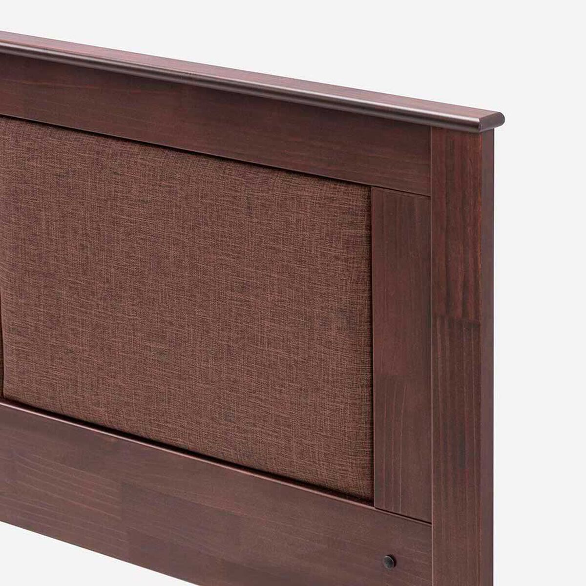 Cama Europea Rosen Base Dividida 2 Plazas Pratta + Respaldo + 2 Veladores Rachel