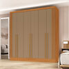 Closet Di Poretti Design New Bali 3 Cajones 6 Puertas Caf&eacute; Oscuro