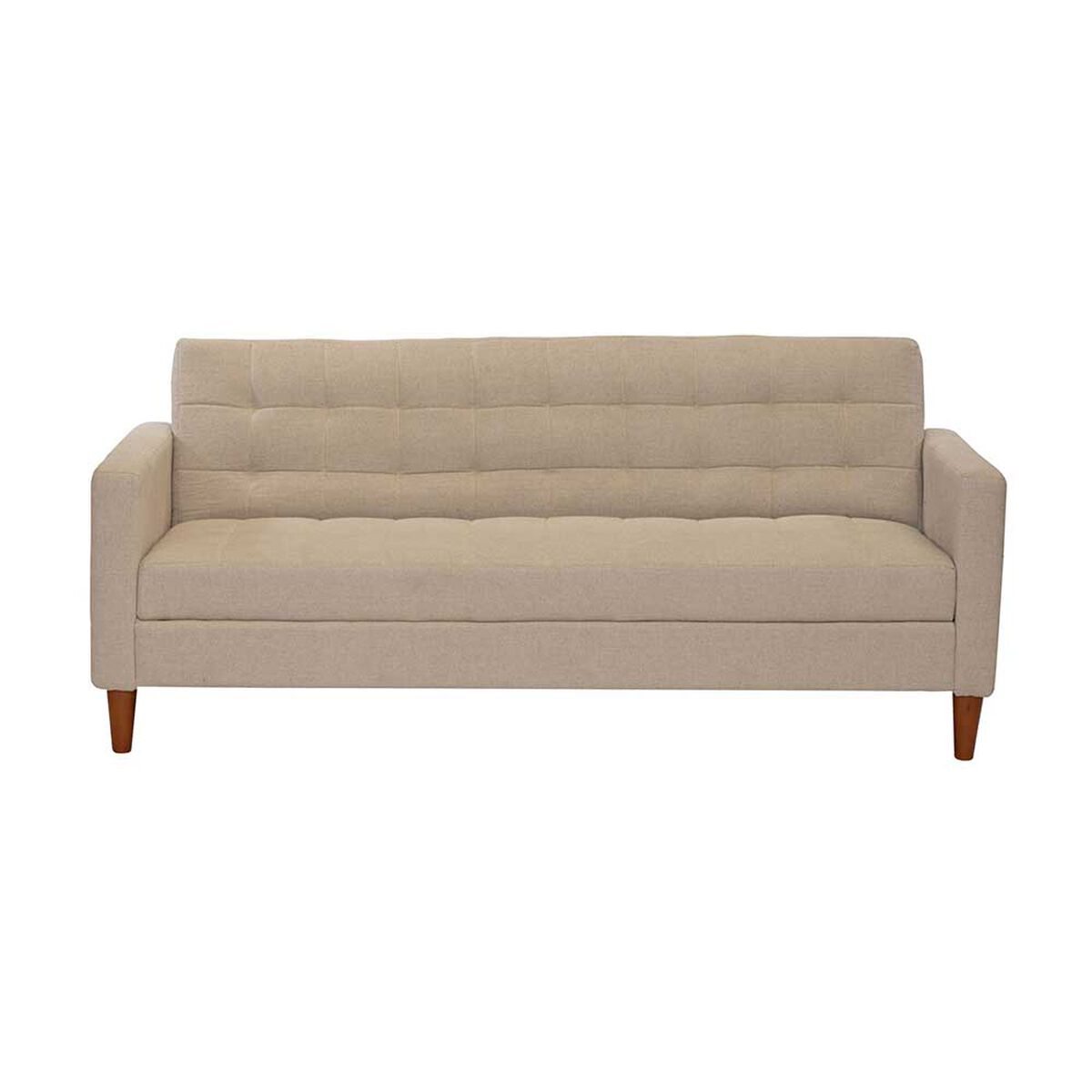 Futón Latam Home Genova Lino 3 Cuerpos Beige