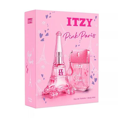 Set Perfume Itzy Mujer Pink Paris EDT + Body Mist