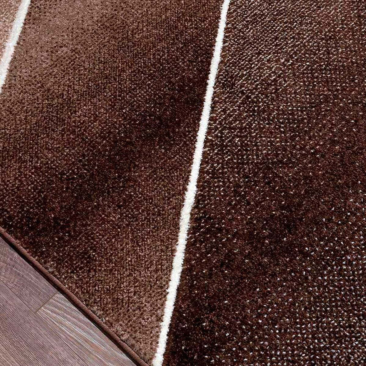 Alfombra Idetex Frise Carved Avangard 150 x 200 cm Caf&eacute;