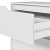 Cómoda Vekkahome Sole 4 Cajones Blanco Café