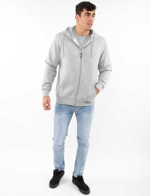 Imagen 2 del producto Polerón Cierre Hombre Icono Camel, Gris-M, Navy