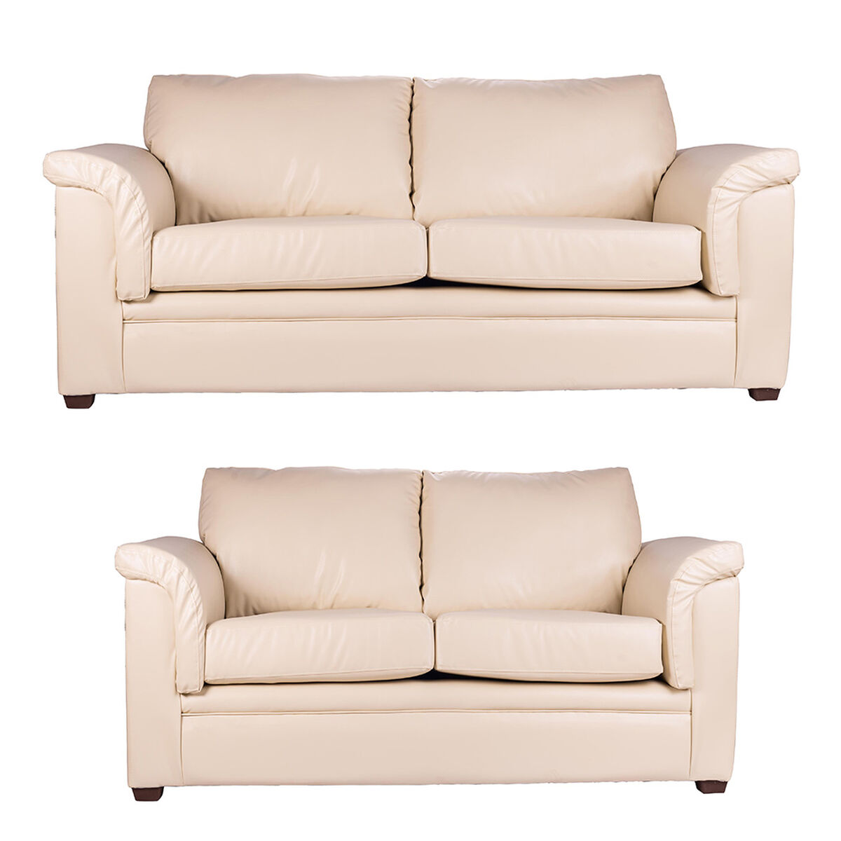 Juego de Living Latam Home Ancona 3 Cuerpos + Sofá 2 Cuerpos Beige