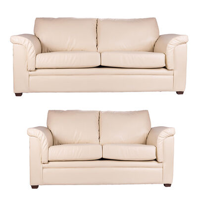 Juego de Living Latam Home Ancona 3 Cuerpos + Sofá 2 Cuerpos Beige