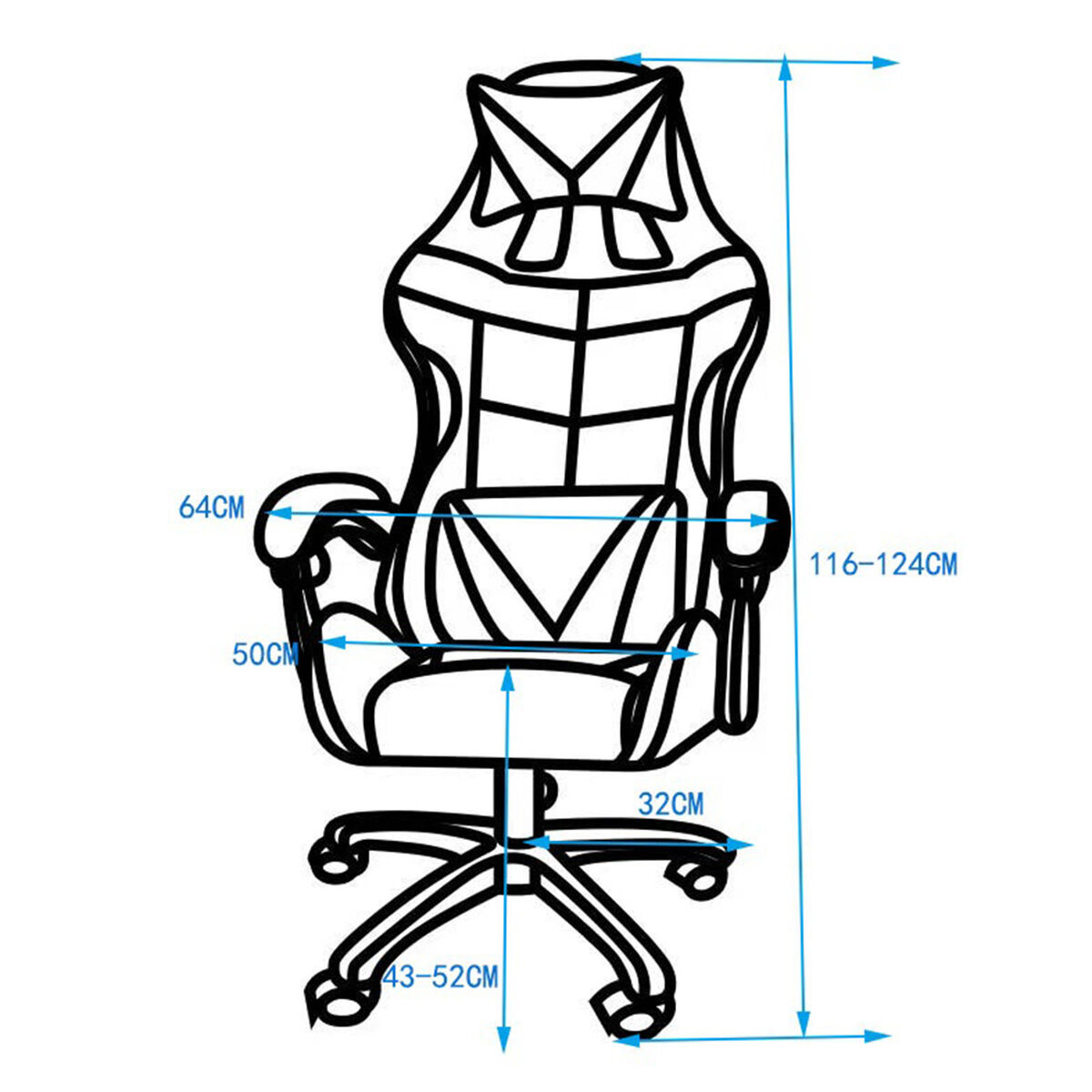 Silla Gamer Idetex Niki Negro