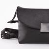Cartera Cross Bag Negra Eco Cuero Mujer Icono