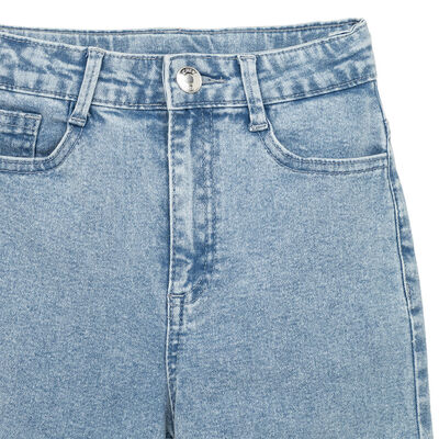 Imagen 2 del producto Jeans de Algodón Niña Chess Azul, Celeste, Negro