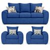 Juego de Living Elegant Detail New Houston 3-1-1 Cuerpos Azul