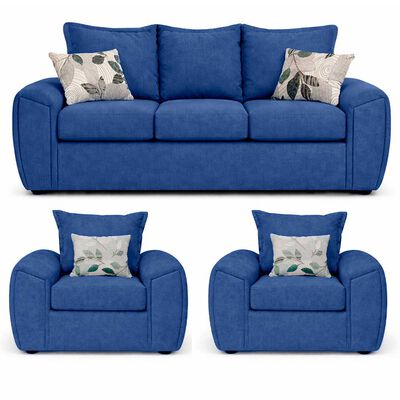 ELEGANT DETAIL Juego de Living Elegant Detail New Houston 3-1-1 Cuerpos Azul