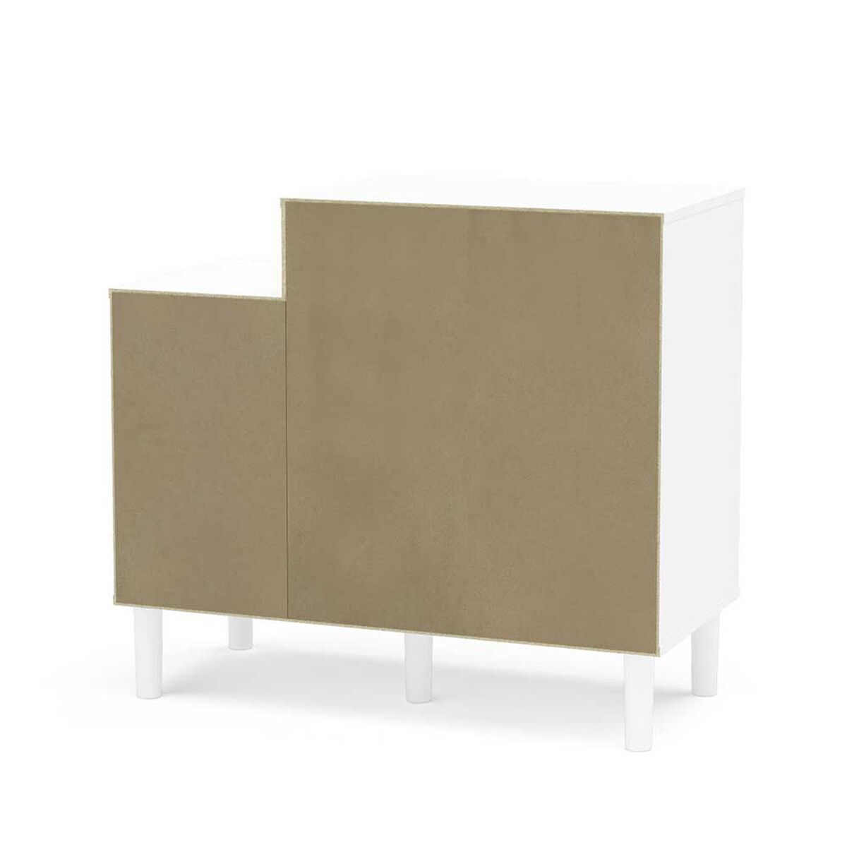 Mueble de Cocina para Microondas Vekkahome Montauri 1 Cajón 2 Puertas Blanco