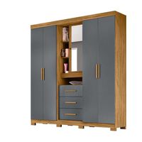 Closet Amuv Closet con Tocador Café Gris