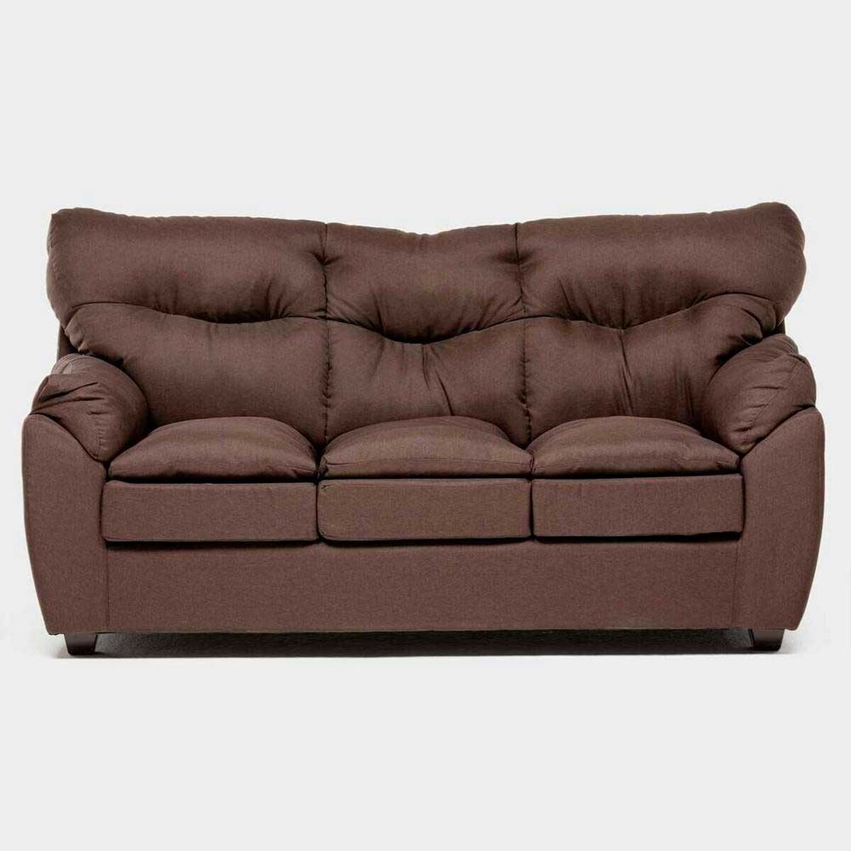 Juego de Living Almore Bel&eacute;n Sof&aacute; 3 Cuerpos + Sof&aacute; 2 Cuerpos Caf&eacute;