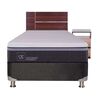 Box Spring CIC 1,5 Plazas Ortopedic Advance + Respaldo + Velador