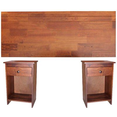 Imagen 1 del producto Respaldo 2 Plazas + 2 Veladores Rosen Tabor