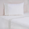 Sábana Mashini Pure 144 Hilos 1,5 Plazas Matilde Beige