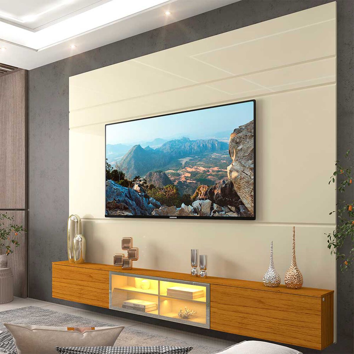 Home Decocasa Luminare 2.2 Led Ow Nat Hasta 75" Natural Ow