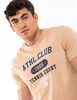 Polera Deportiva Con Estampado Manga Corta Hombre Lotto