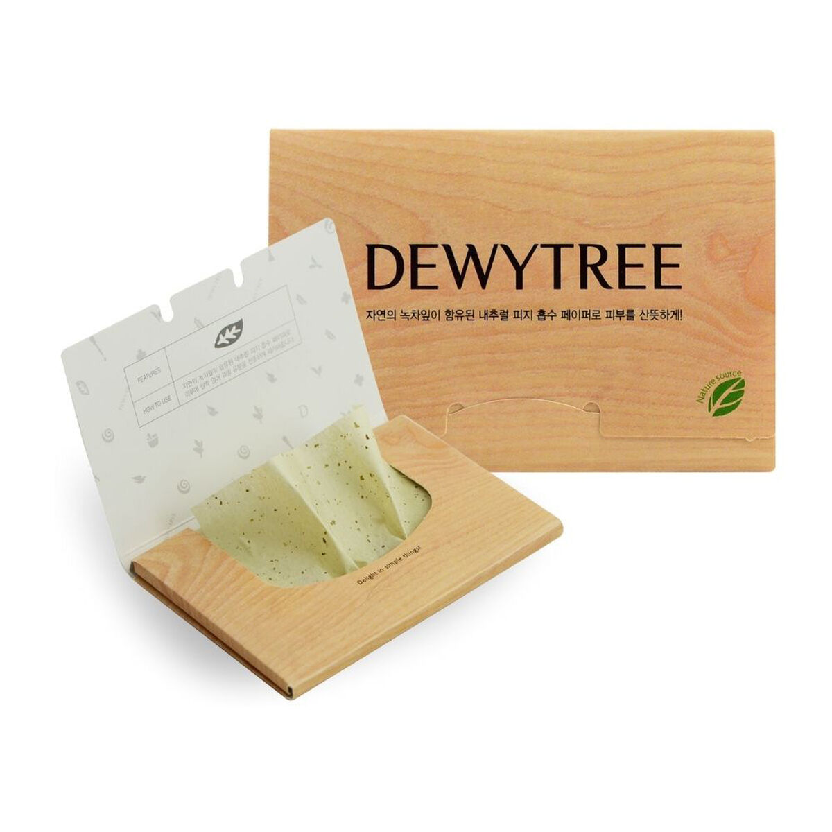 Papel Anti brillos Nature Source Green Tea Mattifying Linens