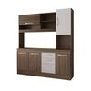 Mueble de Cocina Home Mobili Nuba 5 Puertas 3 Cajones Café