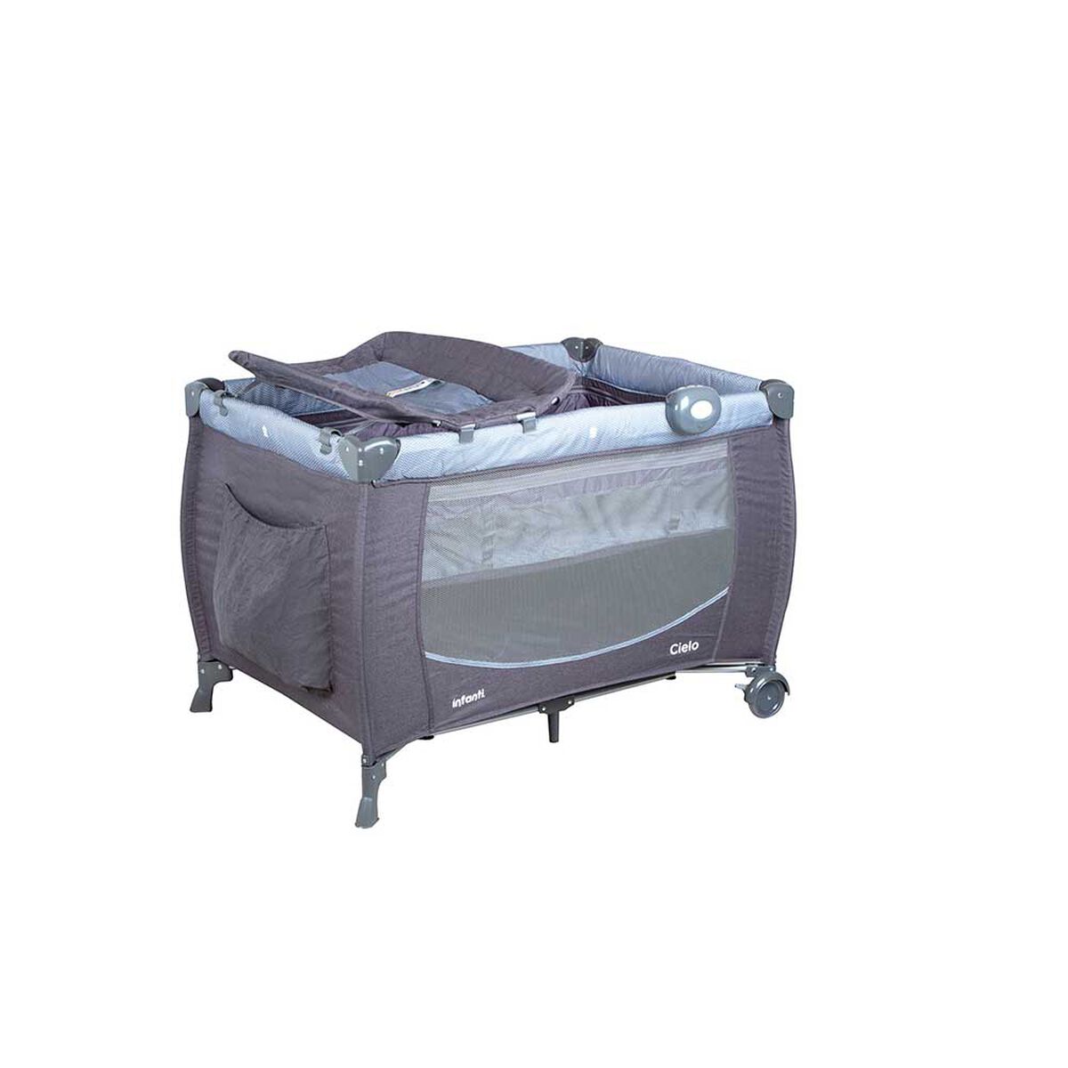 Cuna Playard Cielo Gris Dots Infanti