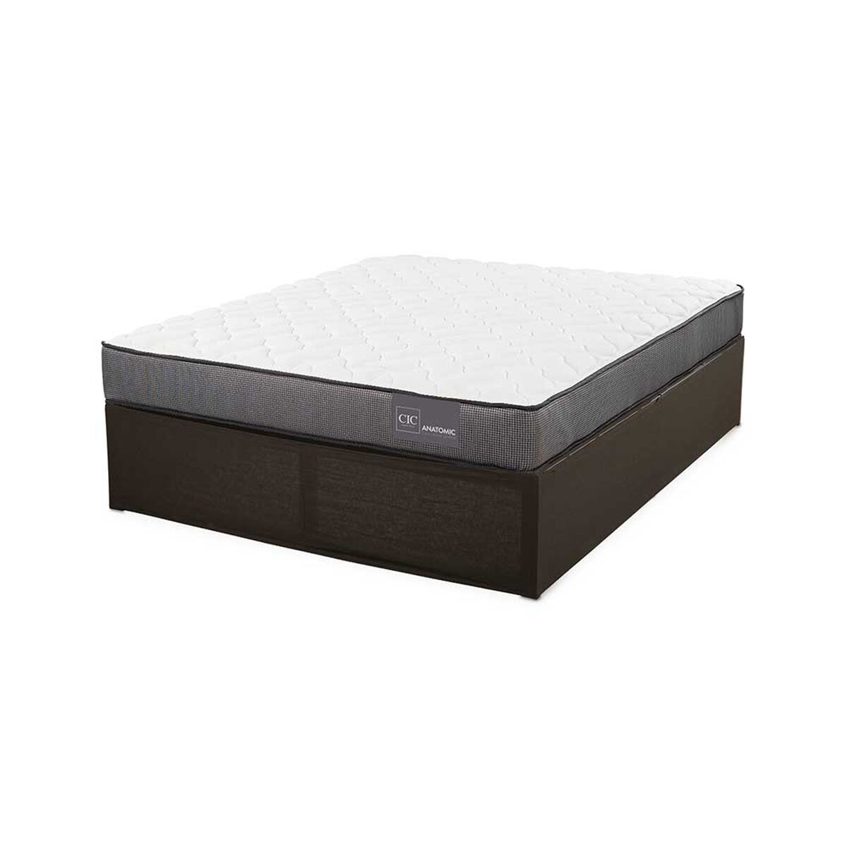 Cama Europea CIC Iron Smart 2 Plazas Anatomic + Fald&oacute;n