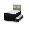 Cama Nido CIC 1,5 Plazas Premium + Respaldo Torino Olivo