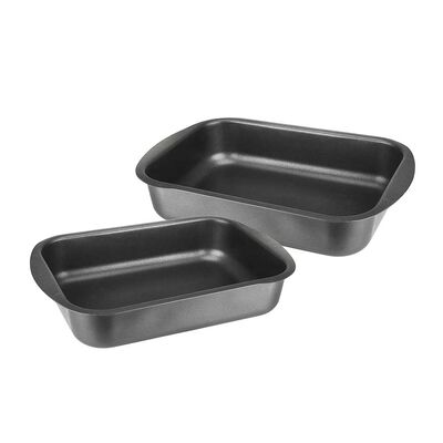Imagen 2 del producto Set Fuentes para Horno Aluminio Fantuzzi Gourmet Gris 2 Piezas