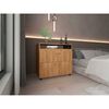 C&oacute;moda Tuhome Barilo 2 Cajones Fresno Wengue