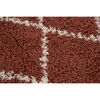Bajada de Cama Idetex Shaggy Cell 150 x 200 cm Terracota