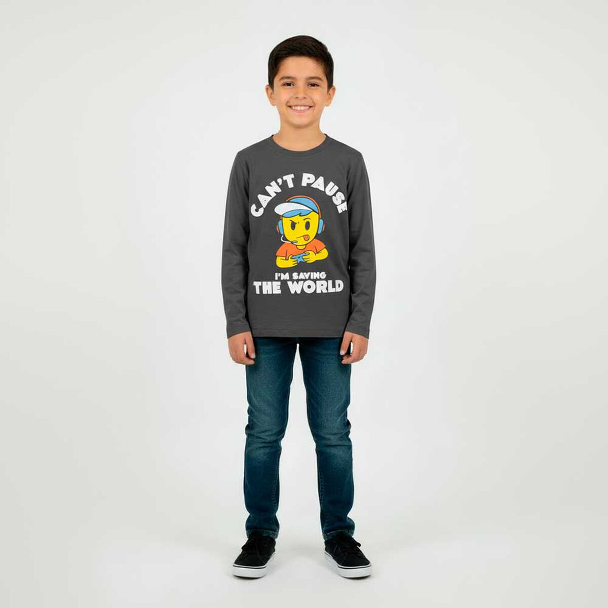 Polera Manga Larga Ni&ntilde;o Chess