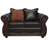 Sofá Black Factory Sofia 2 Cuerpos Negro