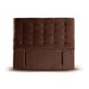Respaldo Latam Home King Napoles Tela Velvet Chocolate