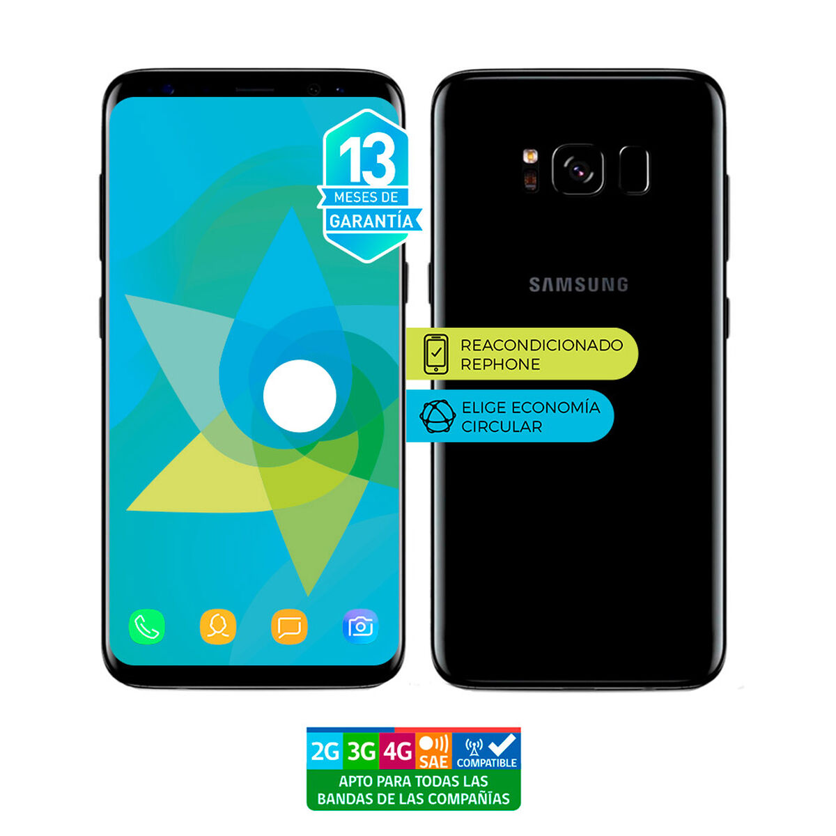 Celular Samsung S8 5,8" Reacondicionado Azul Liberado