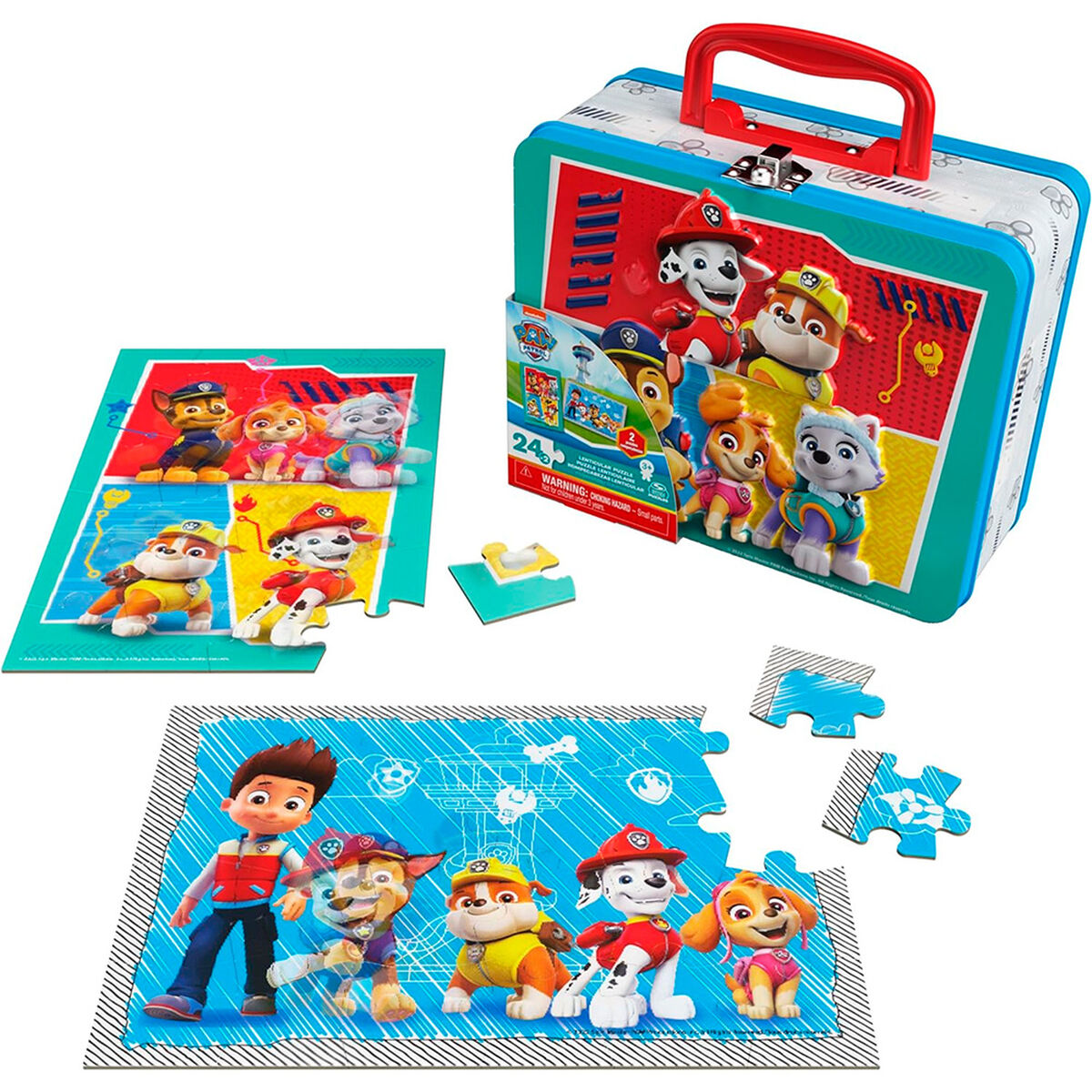 2 Puzzles Lenticulares en Lonchera Paw Patrol