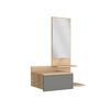 Mueble Recibidor Tuhome Flotante Viena Duna y Plomo 