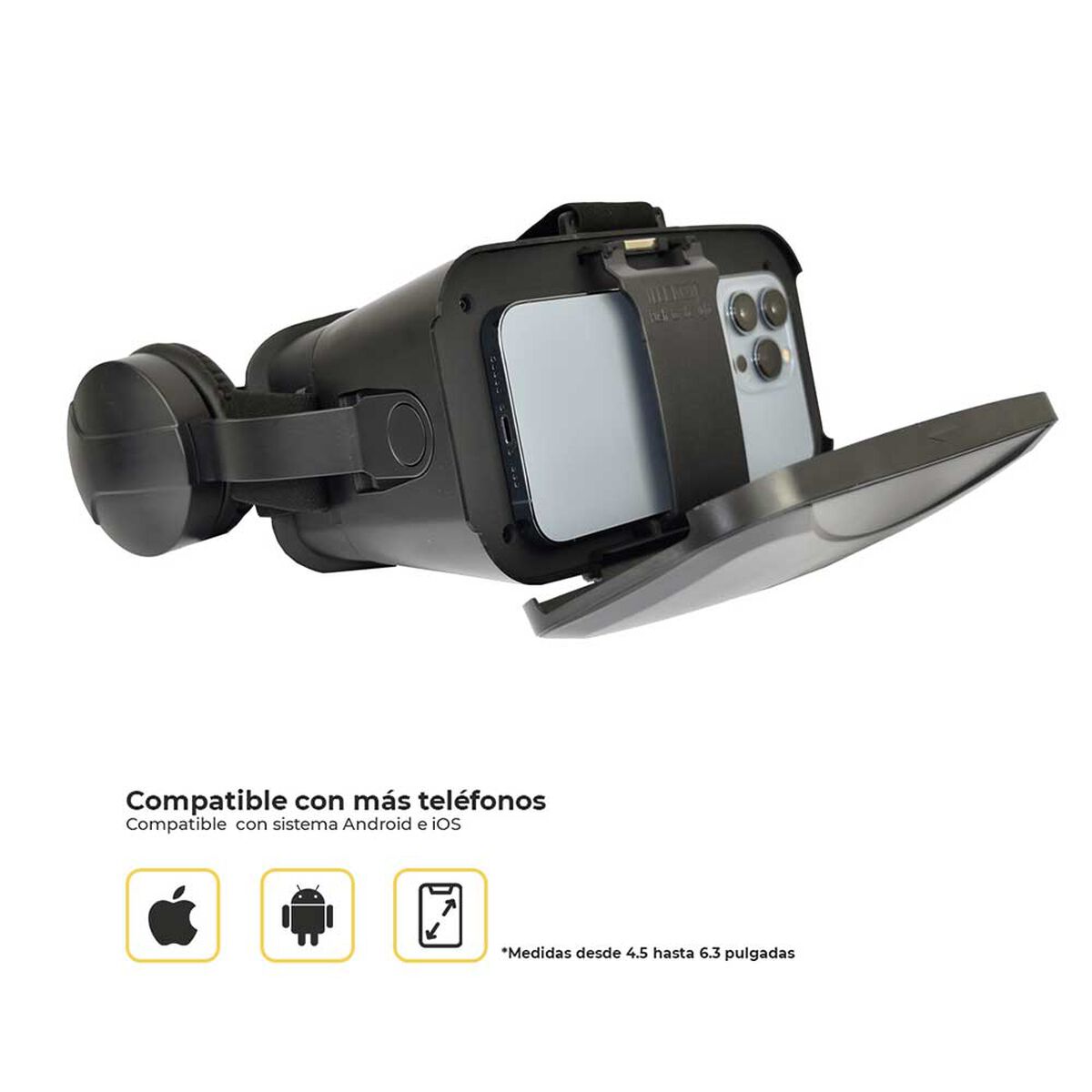 Kit Lentes de Realidad Virtual Levo Vr Box Ultra + Audífonos