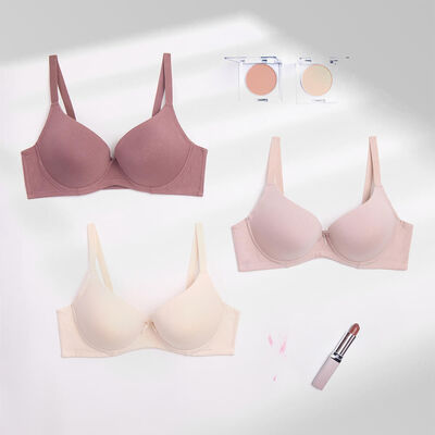 Imagen 1 del producto Pack 3 Sosten Copa C Intime Beige