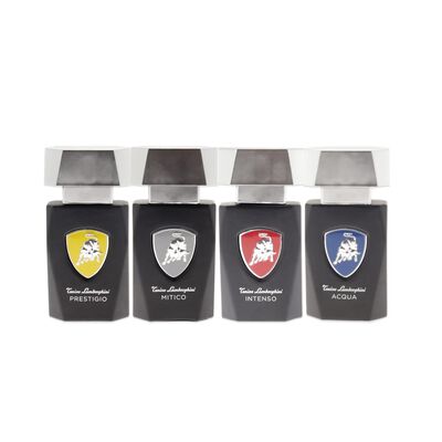 Set Perfume Hombre Tonino Lamborghini Eau de Toilette Prestigio 15 ml + Mítico 15 ml + Intenso 15 ml + Acqua 15 ml