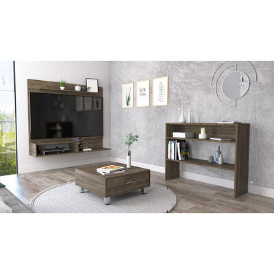 Combo Panel TV 55" + Arrimo + Mesa de Centro TuHome Beijing 54