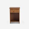 Cama Europea Rosen 1,5 Plazas Ergo T + Velador Tabor Caramelo + Almohada Light Americana